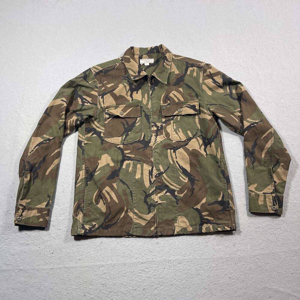 Wallace and Barnes Full Zip Camo Shirt Jacket Men Small Military‎ Utility Style